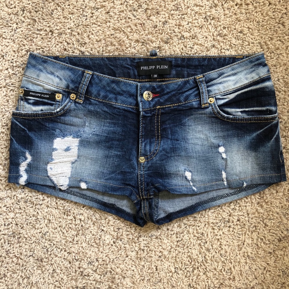 Philipp Plein denim shorts
